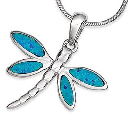 Dragonfly Opal Necklace
