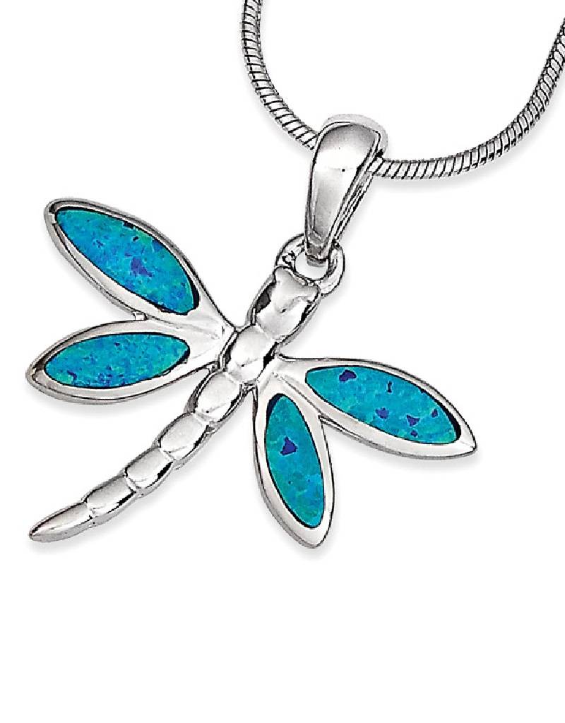 Dragonfly Opal Necklace