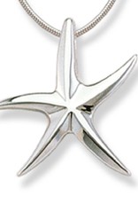 Sterling Silver Starfish Necklace 18"