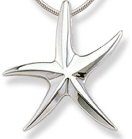 20mm Starfish Necklace 18"