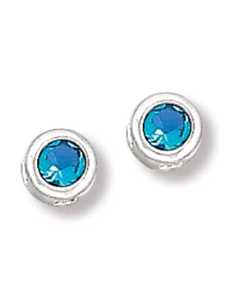 December CZ Stud Earrings 6mm