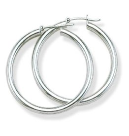 Plain Hoop Earrings 35mm