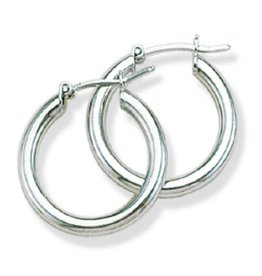 Plain Hoop Earrings 22mm