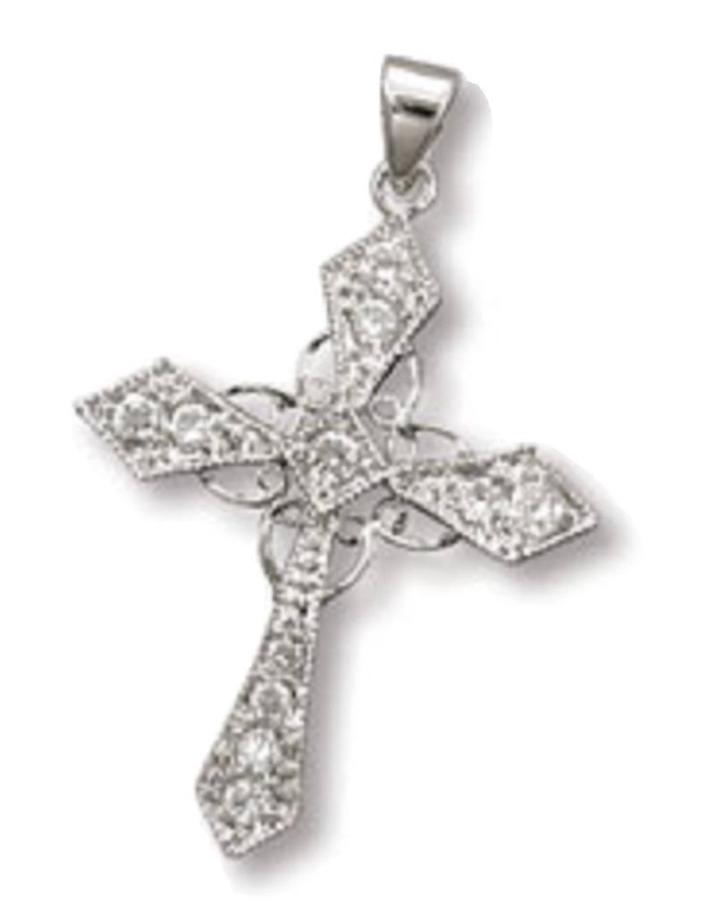 29mm Cross CZ Necklace