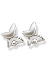 Sterling Silver Butterfly Post Earrings 7mm