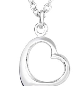 Heart Slide Necklace 17"