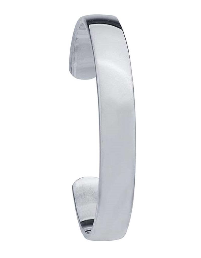 Women's Sterling Silver 10mm Wide Heavy Cuff Bracelet