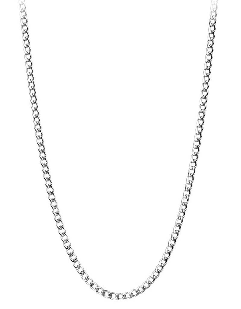Stainless Steel 5mm Curb Link Chain Necklace