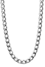 Stainless Steel 8mm Curb Link Chain Necklace