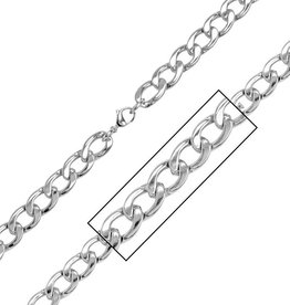 10mm Steel Curb Necklace