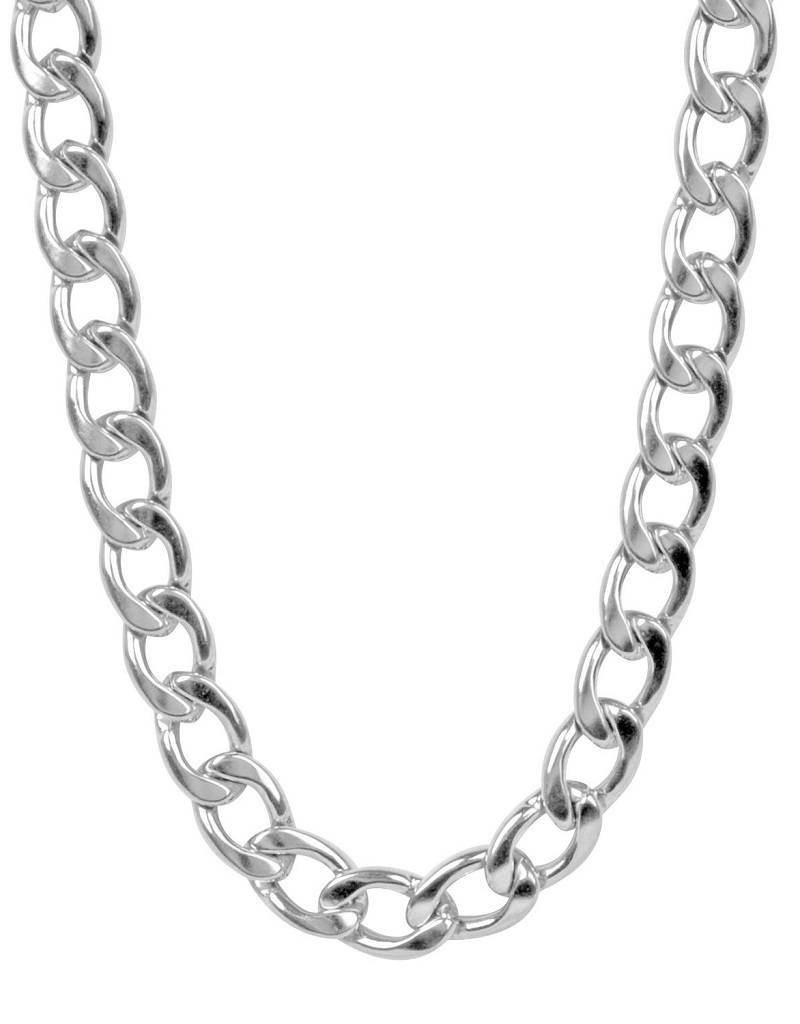 Men's Stainless Steel 10mm Curb Chain Necklace