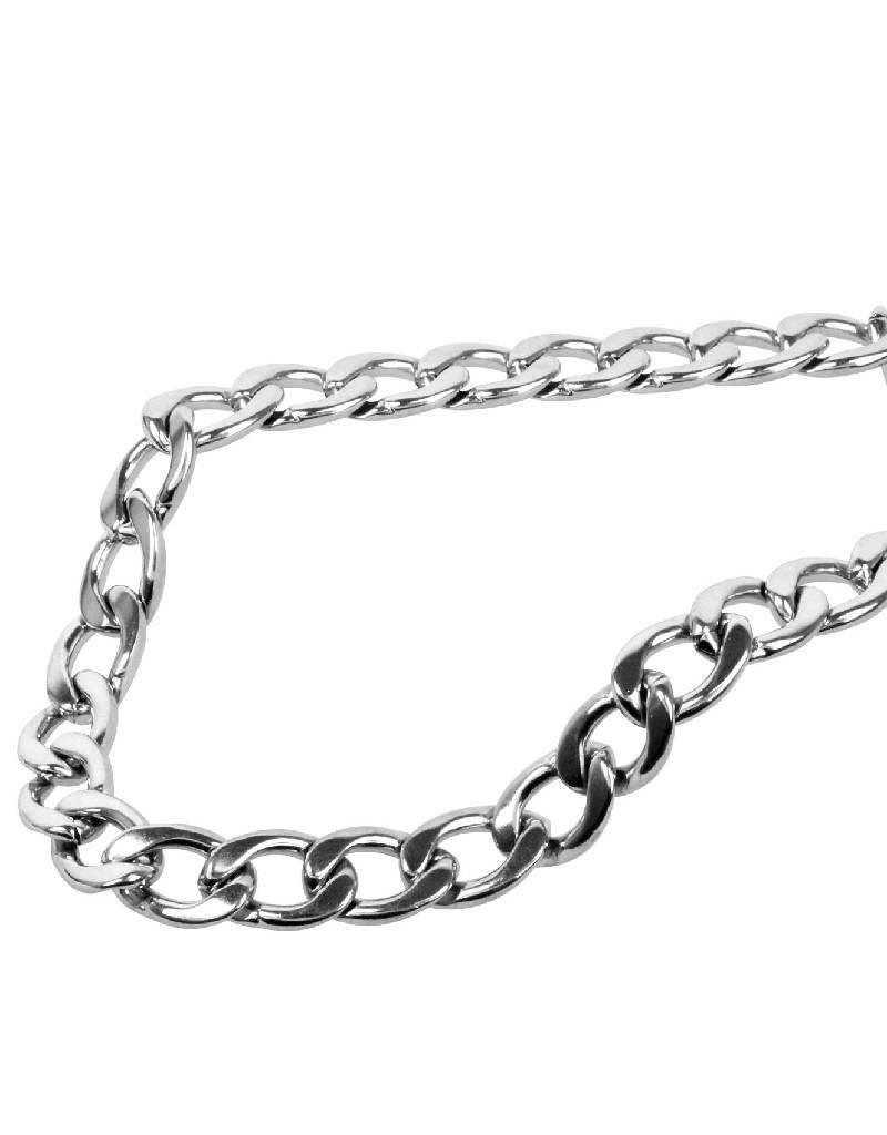 Men's Stainless Steel 10mm Curb Chain Necklace