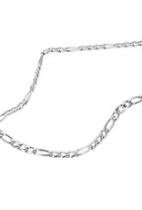 Stainless Steel 3.5mm Figaro Link Chain Necklace