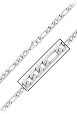 Stainless Steel 6mm Figaro Chain Necklace