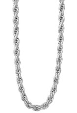 Stainless Steel 3.7mm Rope Chain Necklace