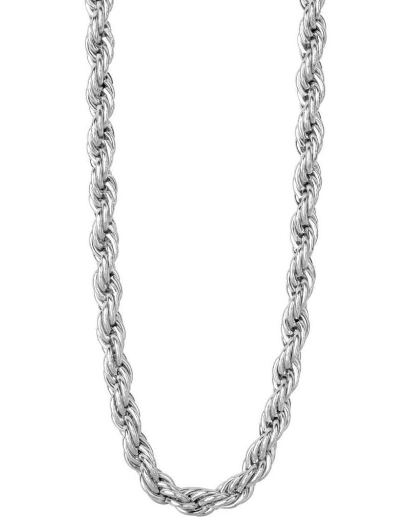 Stainless Steel 3.7mm Rope Chain Necklace