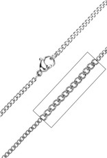 Stainless Steel 2.3mm Curb Link Chain Necklace
