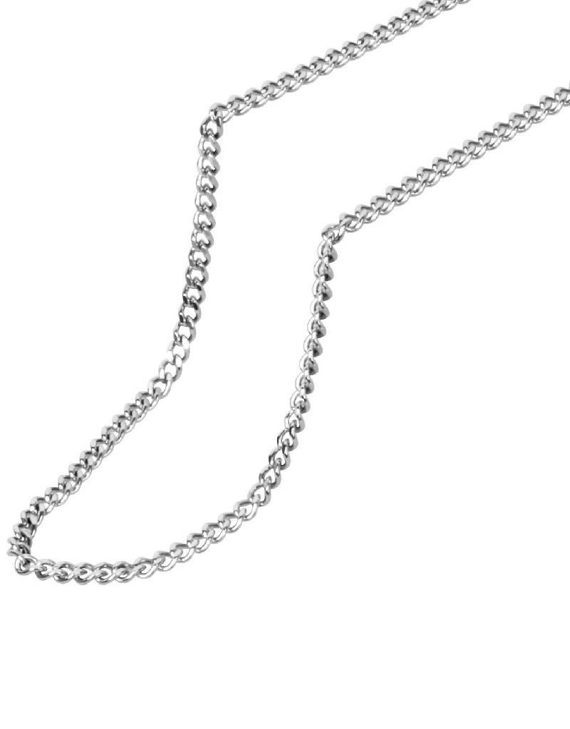 Stainless Steel 2.3mm Curb Link Chain Necklace