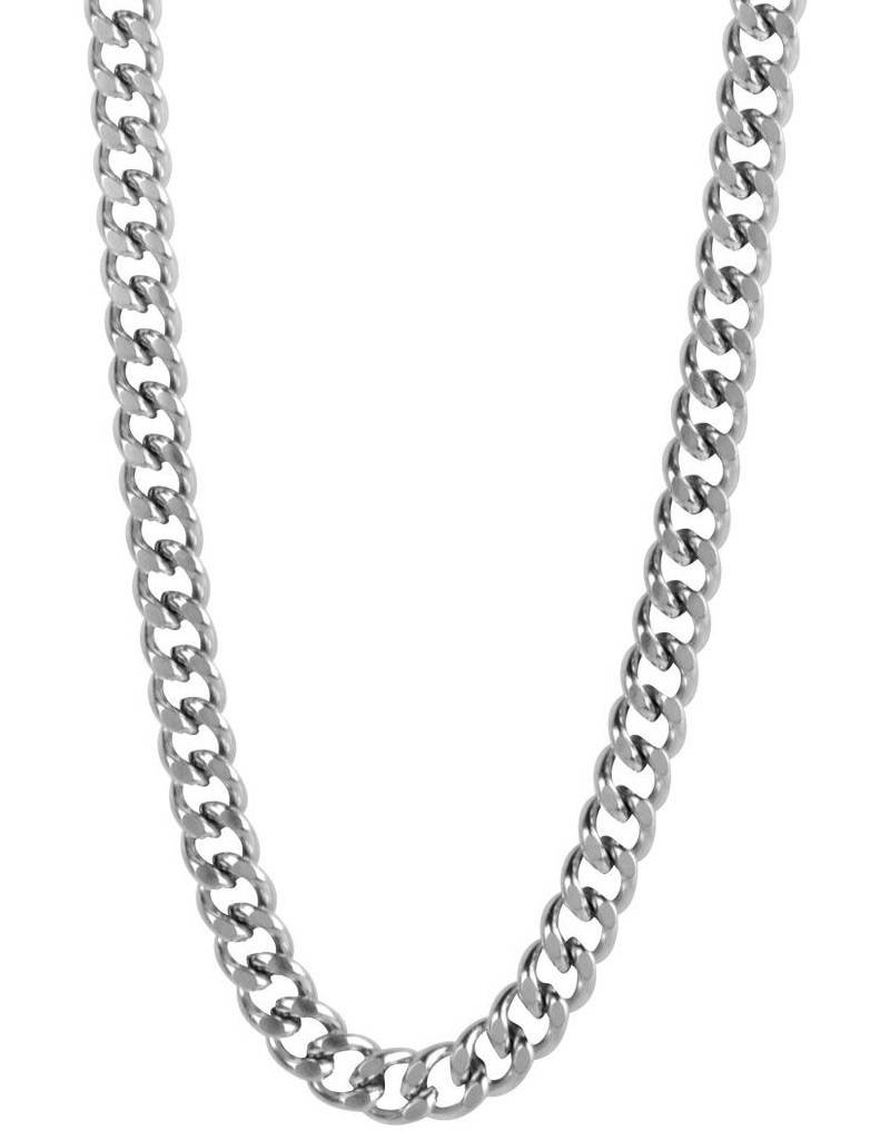 Stainless Steel 3.6mm Curb Chain Necklace