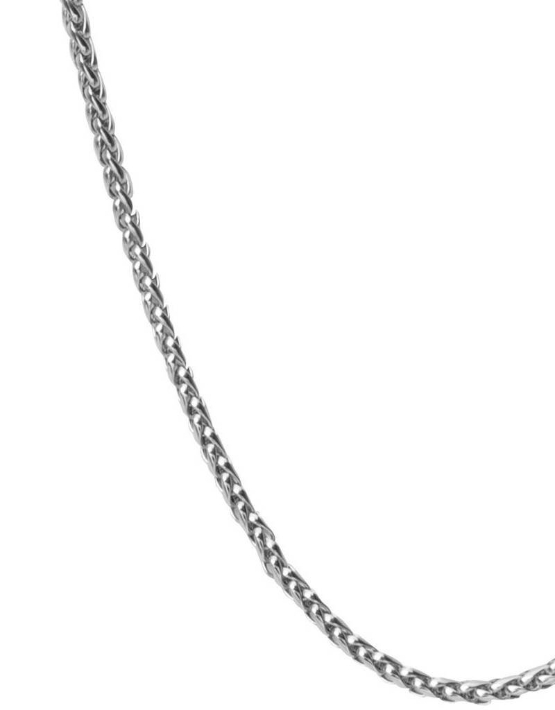 Stainless Steel 3.4mm Wheat Chain Necklace