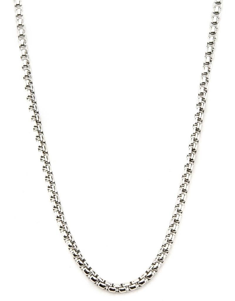 Stainless Steel 3mm Round Box Chain Necklace