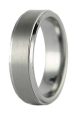 Men's Brushed Tungsten Band Ring
