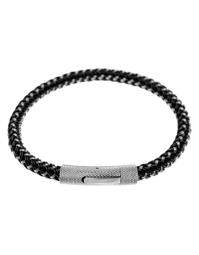 Men's Stainless Steel Braided Cable Bracelet 8.5"