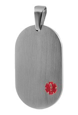 Stainless Steel Medical ID Pendant 37mm