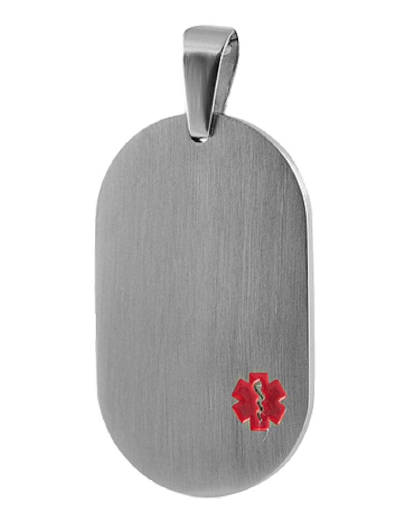 Steel Medical ID Pendant 37mm