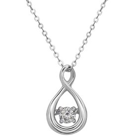 Twist Dancing CZ Necklace