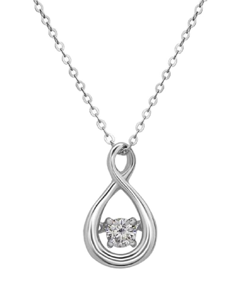 Twist Dancing CZ Necklace