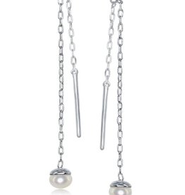 4.5mm Pearl Threader Earrings