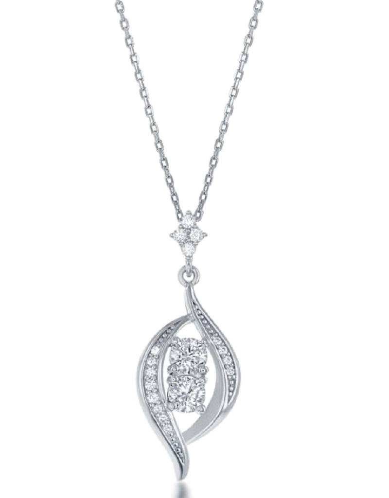 "Us2gether" CZ Necklace 18"