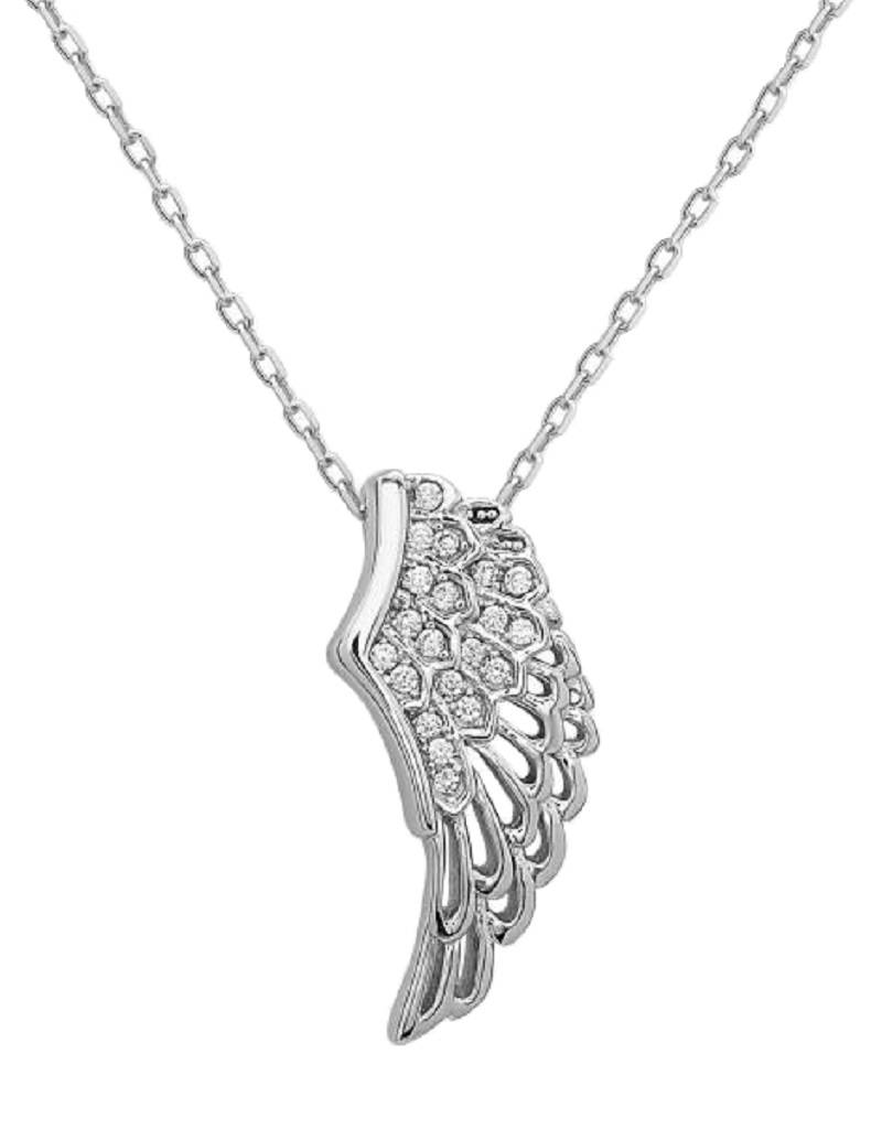 Wing CZ Necklace