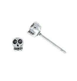 Skull Stud Earrings 4mm