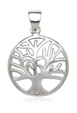 Sterling Silver Tree of Life Pendant 18mm