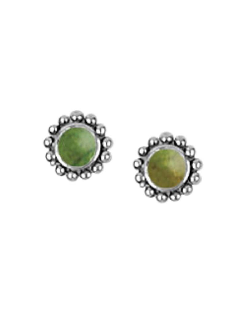 Koral Jewelry Sterling Silver Synthetic Turquoise Stud Earrings Koral Jewelry Sterling Silver Synthetic Turquoise Stud Earrings