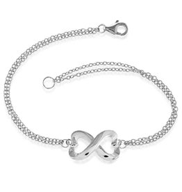 Heart Infinity Bracelet 7"