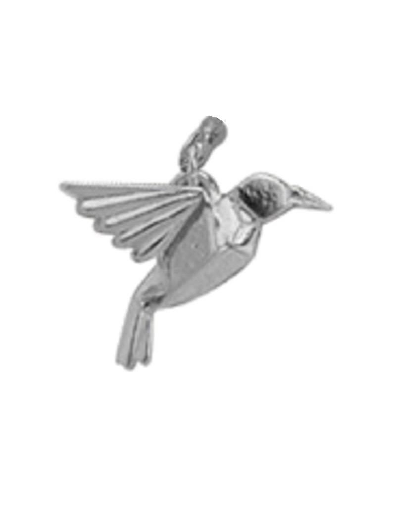 Sterling Silver Hummingbird Charm 14mm