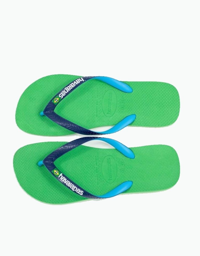 havaianas green flip flops