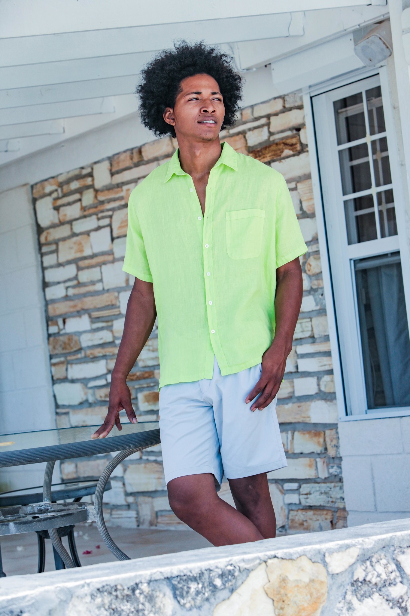 SHR-0086 SHIRT MEN SHORT SLEEVE HARIS COTTON Sunseakers and