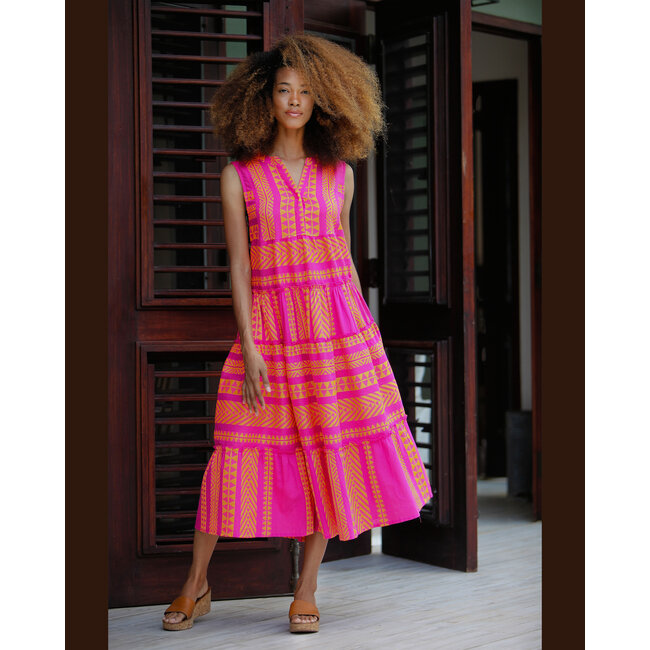 HAPPY ISLAND 2239-BR24 HAPPY ISLAND SLEVELESS DRESS