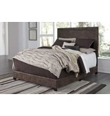 Benchcraft QUEEN BROWN B130-281 Dolante UPHOLSTERED BED-