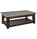 Signature Design Bynderman Lift Top Cocktail Table- Brown/Silver Finish T882-9