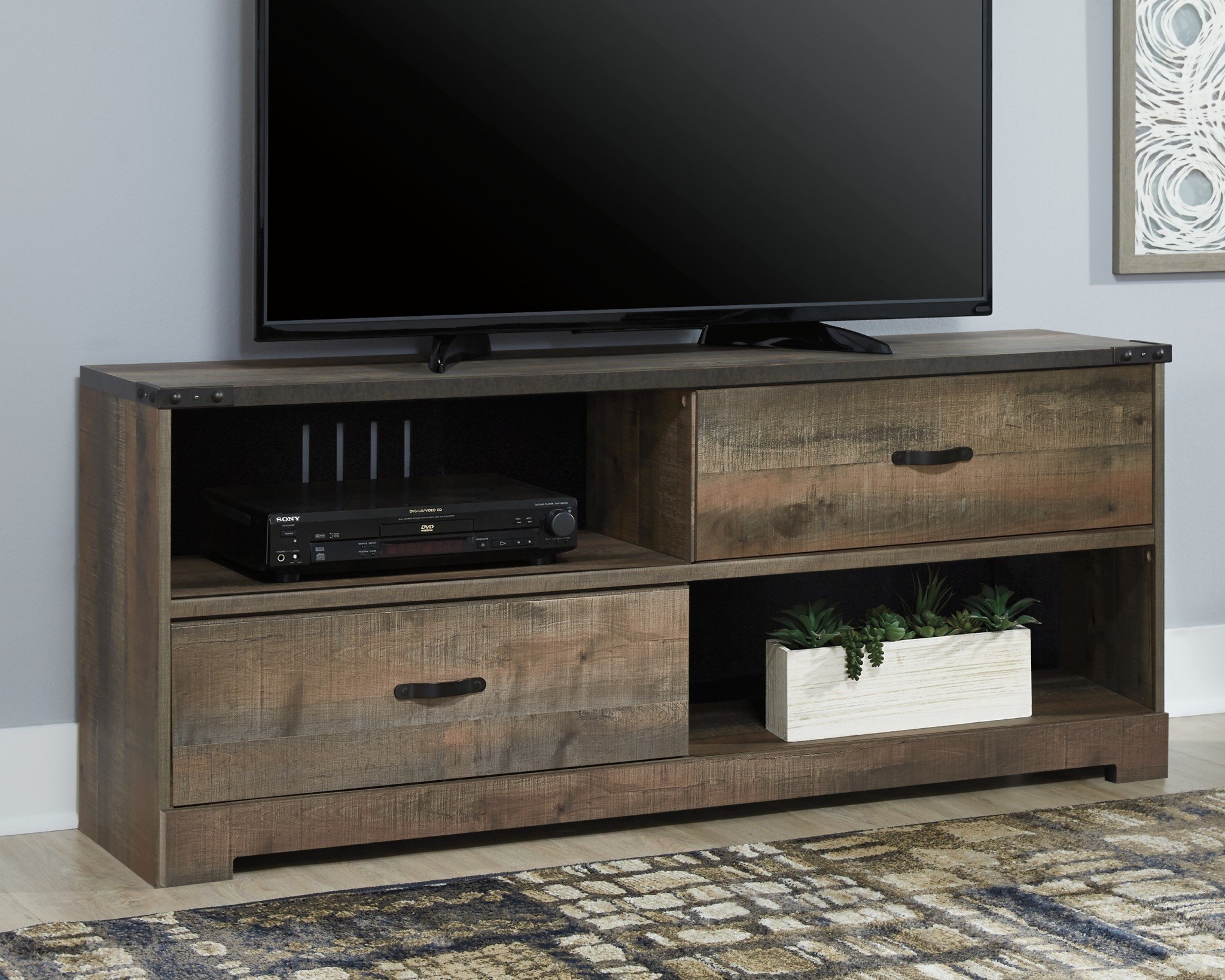 Signature Design Trinell- Large TV Stand- Brown-W446-468