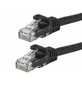 Cat5e 24AWG UTP Ethernet Network Patch Cable, 50ft Black