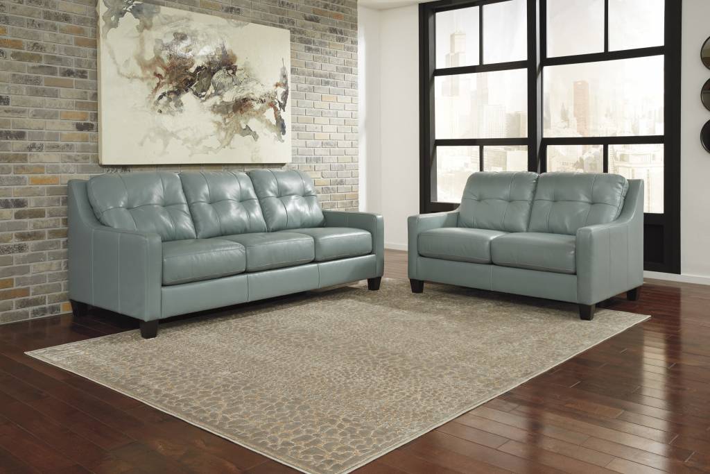 Signature Design O Kean Sofa Sky 5910338 Hvl Electronics Furniture Signature Design O Kean Sofa Sky, O Kean Leather Sofa