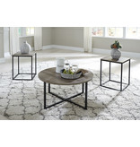 Signature Design Occasional Table Set of 3- "Wadeworth" Two-Tone T103-213