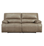 Signature Design 2 Seat Power Reclining Sofa w/ Adjustable Headrest, Ricmen, Putty Color U4370247