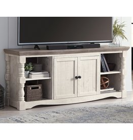Signature Design Extra Large TV Stand- Havalance- Two Tone W814-30